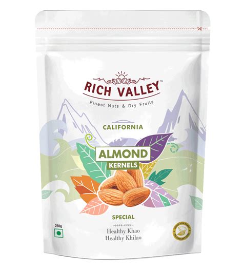 California Almond Kernels (Special) - Rich Valley Dryfruits Pvt. Ltd.