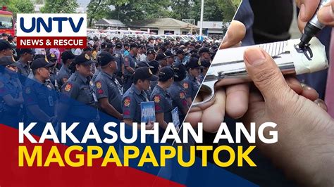 Baril Ng Mga Pulis Hindi Seselyuhan Pero Iligal Na Magpapaputok Sa