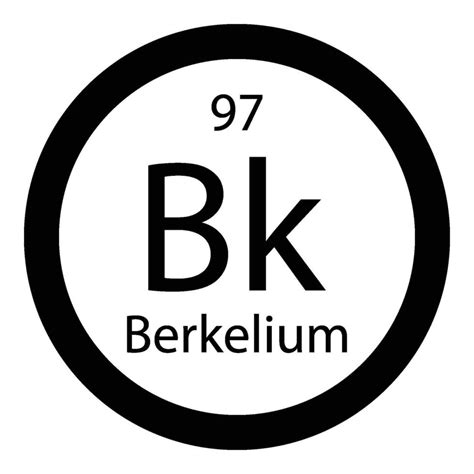 Periodic table element berkelium icon vector 26741090 Vector Art at ...