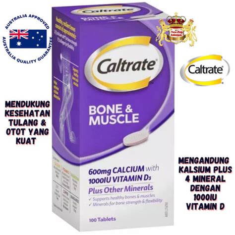 Jual Caltrate Bone And Muscle Health Calcium Vit D 100 Tablets Kota