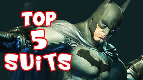 BATMAN ARKHAM CITY TOP 5 BATSUITS YouTube