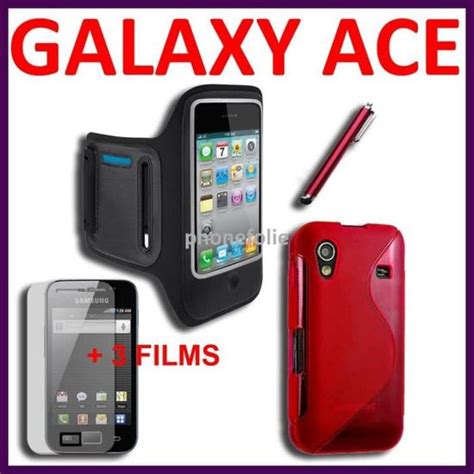 Pour Samsung Galaxy Ace S5830 S5839i ROUGE Lot Coque Etui Housse