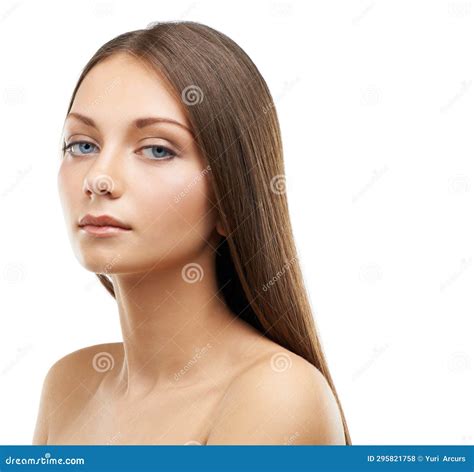 Beauty Haircare And Portrait Of Woman Isolated In Studio With Salon