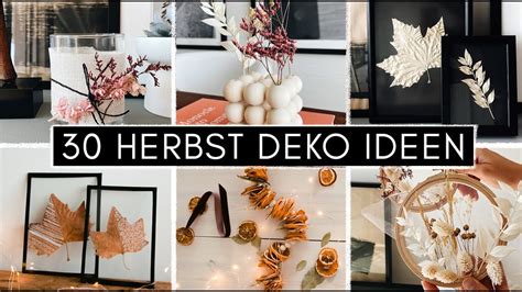 30 HERBST DEKO DIY IDEEN Schnelle Einfache Herbst Dekoration Zum