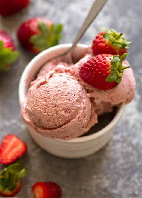 strawberry ice cream  churn recipetin eats