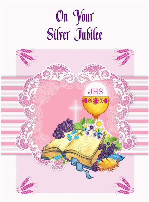 Silver Jubilee Religious Cards Sj52 Pack Of 12 2 Designs