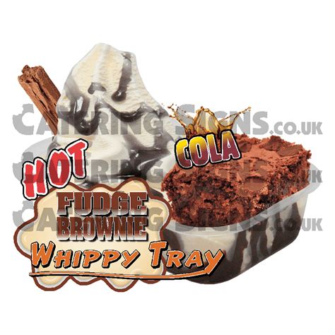 Cola Brownie Tray Catering Signs Uk