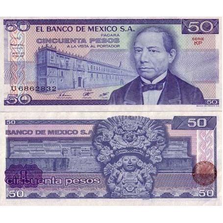 Billets Collection Mexique Pk N 73 50 Pesos