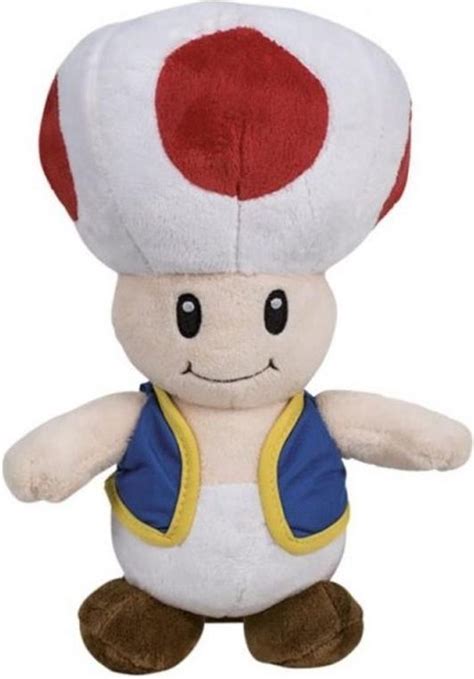 Toad Pluche Knuffel Xxl Cm Nintendo Super Mario Bros Toad Grote