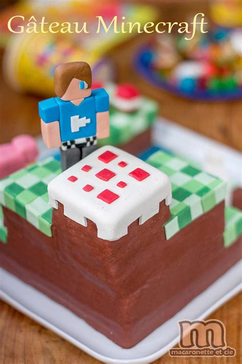 Gâteau Minecraft Macaronette Et Cie Gateau Minecraft Anniversaire Minecraft Gateau