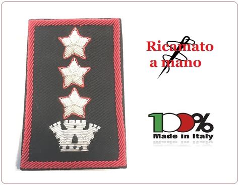 Gradi Tubolari Carabinieri Ricamati A Mano Canuttiglia New Colonnello