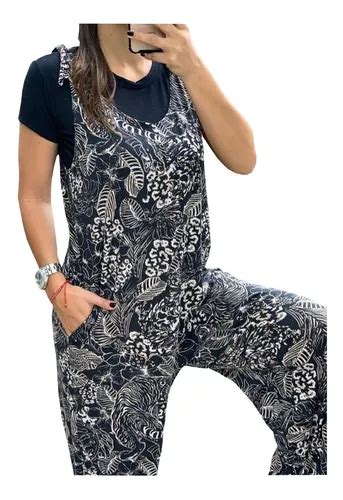 Overol Enterito Mono Mujer Mameluco Pantalon Jardinero Pants En Venta