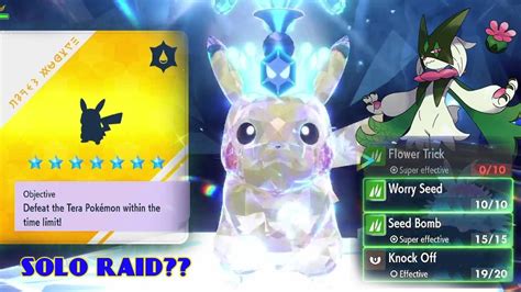 Solo 7 Star Pikachu Is Not Easy Tera Raid Spotlight For Pokemon