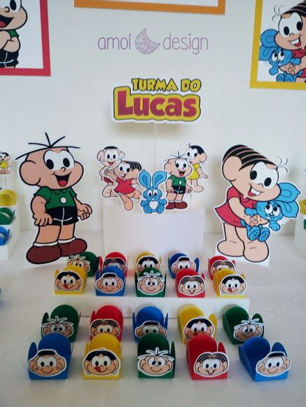 Kit de Festa Só Um Bolinho Tema Turma da Mônica Elo7