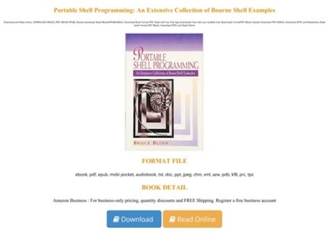 Portable Shell Programming: An Extensive Collection of Bourne Shell ...