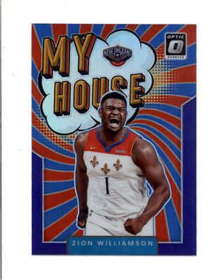 Zion Williamson Donruss Optic My House Purple Prizm Bc