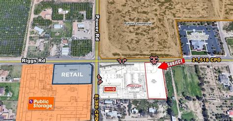 Sec Riggs Rd Power Rd Queen Creek Az New Retail Pad In