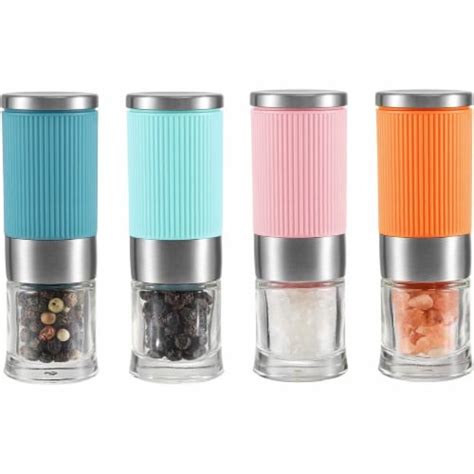 Small Salt And Pepper Grinder Pcs Portable Mini Glass Salt Spices