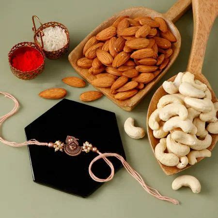 Shrinathji Rakhi With Dry Fruits Gift Send Rakhi Gifts Online