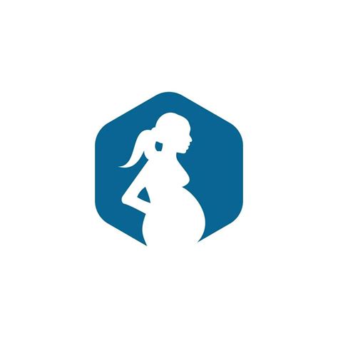 Pregnant Woman Logo Pregnant Women Vector Icon Template 13215996