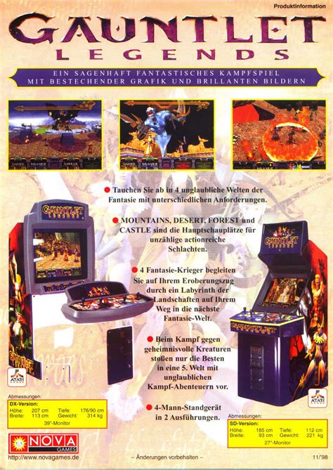 The Arcade Flyer Archive Video Game Flyers Gauntlet Legends Atari