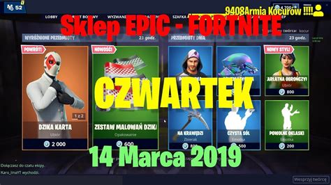 Sklep Fortnite Czwartek Marca R Dzika Karta Szkarlatna I