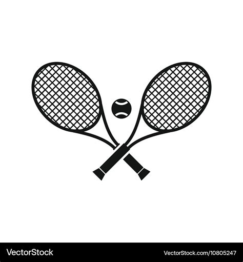 Crossed Tennis Rackets Clip Art