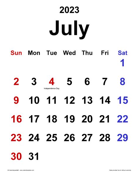 July Calendar With Holidays Time And Date Calendar Canada