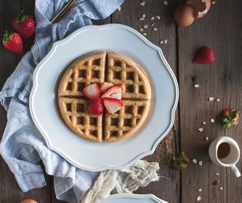 Oat Flour Waffles Feasting Not Fasting