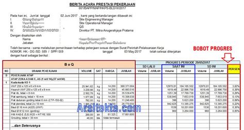 Contoh Form Penagihan Proyek Progress