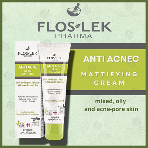 Kem Dưỡng Kiềm Dầu Floslek Anti Acne Mattifying Cream 50ml