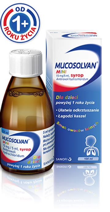 Mucosolvan Mini Syrop Dla Dzieci 15 Mg 5 Ml 100ml Opinie I Ceny Na