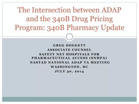 Ppt The Intersection Between Adap And The B Drug Pricing Program