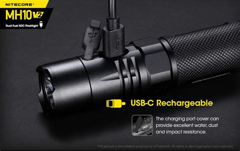 Buy Nitecore MH10 V2 1200 Lumen USB C Rechargeable Side Switch EDC