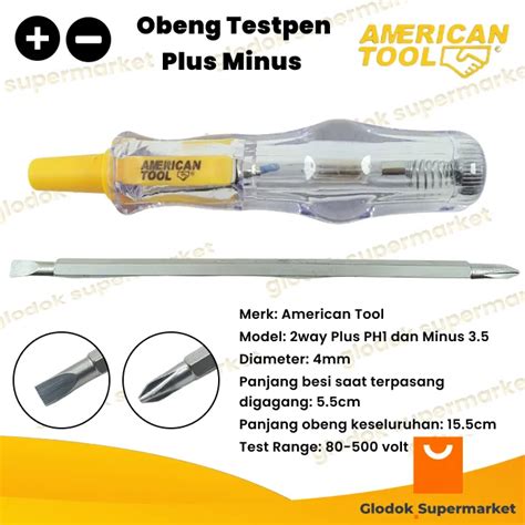 Obeng Testpen Ac Bolak Balik American Tool Tespen Volt Plus