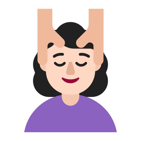 Woman Getting Massage Flat Light Icon Fluentui Emoji Flat Iconpack Microsoft