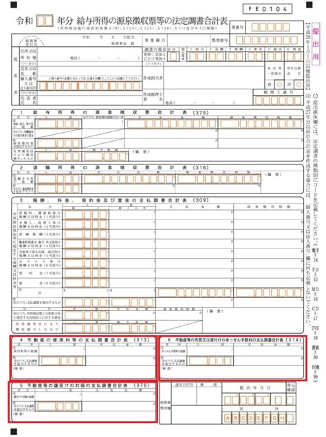 給与所得の源泉徴収票等の法定調書合計表の書き方を改めて確認しておく エフティエフ税理士事務所