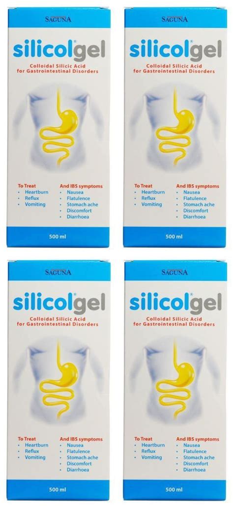 4 Pack Silicol Silicol Gel Gastro Internal Use 500ml 4 Pack Super Saver Save Money