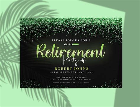 Retirement Party Invitation Templates Guru Printables