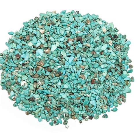 Turquoise Chips Gemstone Chips Crystal Semi Tumbled Chips Etsy