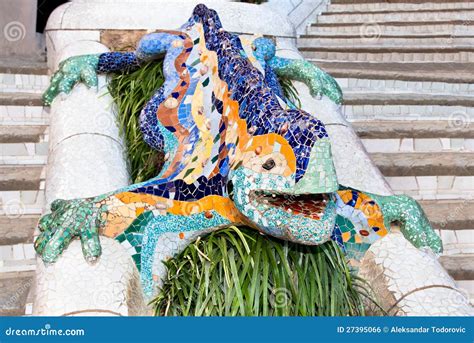 Mosaic Lizard In Park Guell Royalty Free Stock Image Image 27395066