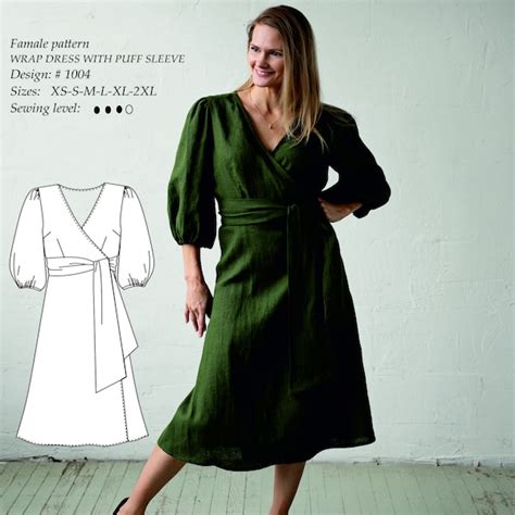 Wrap Dress Pattern Etsy