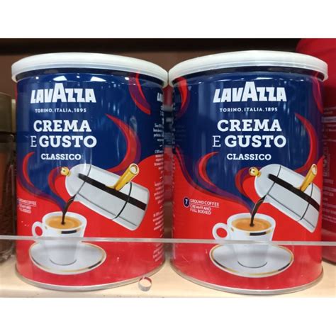 Lavazza Crema E Gusto Ground Coffee Blend Espresso Dark Roast 250g