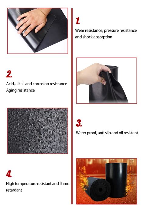 50kg Per Roll Industrial Black Neoprene Rubber Sheet Roll - Buy Neoprene Rubber,Black Rubber ...