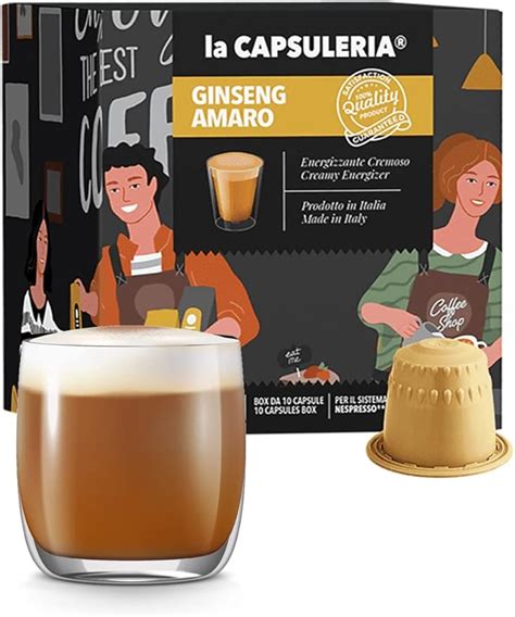 La Capsuleria Ginseng Amaro Capsule Compatibili Con Nespresso