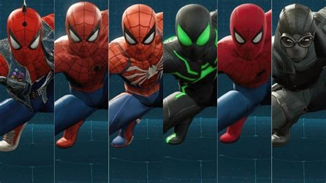 How To Unlock All Suits Spider Man Ps4 Youtube