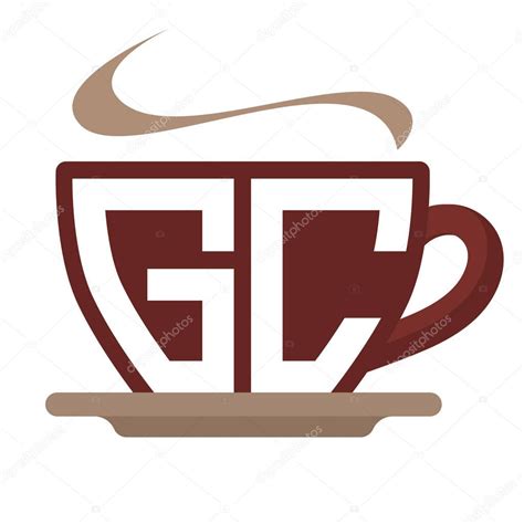 Icono Logotipo Iniciales Para El Negocio De La Cafeter A Con La