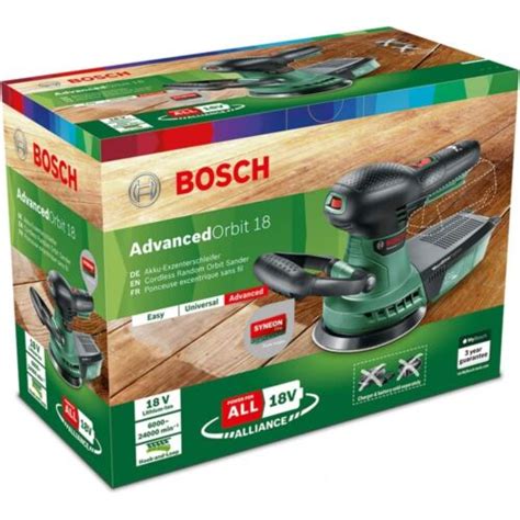 Bosch Advanced Orbit 18 solo Akku Exzenterschleifer grün schwarz ohne