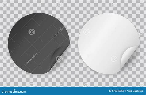 abstract circle sticker  transparent background vector illustration