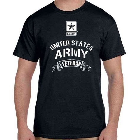 Officially Licensed Us Army T Shirt With Army Veteran Text